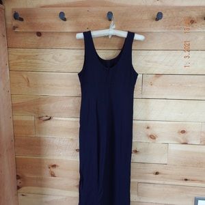 Navy blue fitted dress